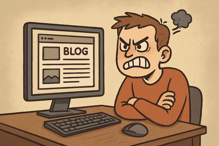 I hate self hosting blogs, like this one.